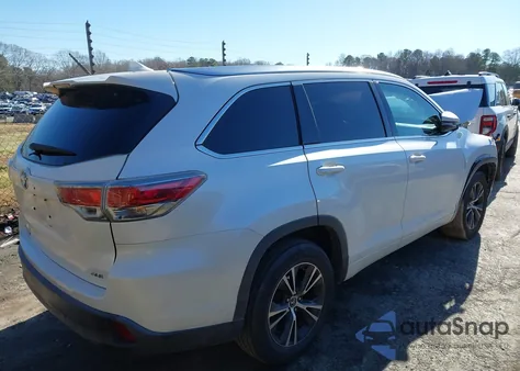 2016 Toyota Highlander Xle V6 from USA, damaged, VIN 5TDKKRFH5GS129332